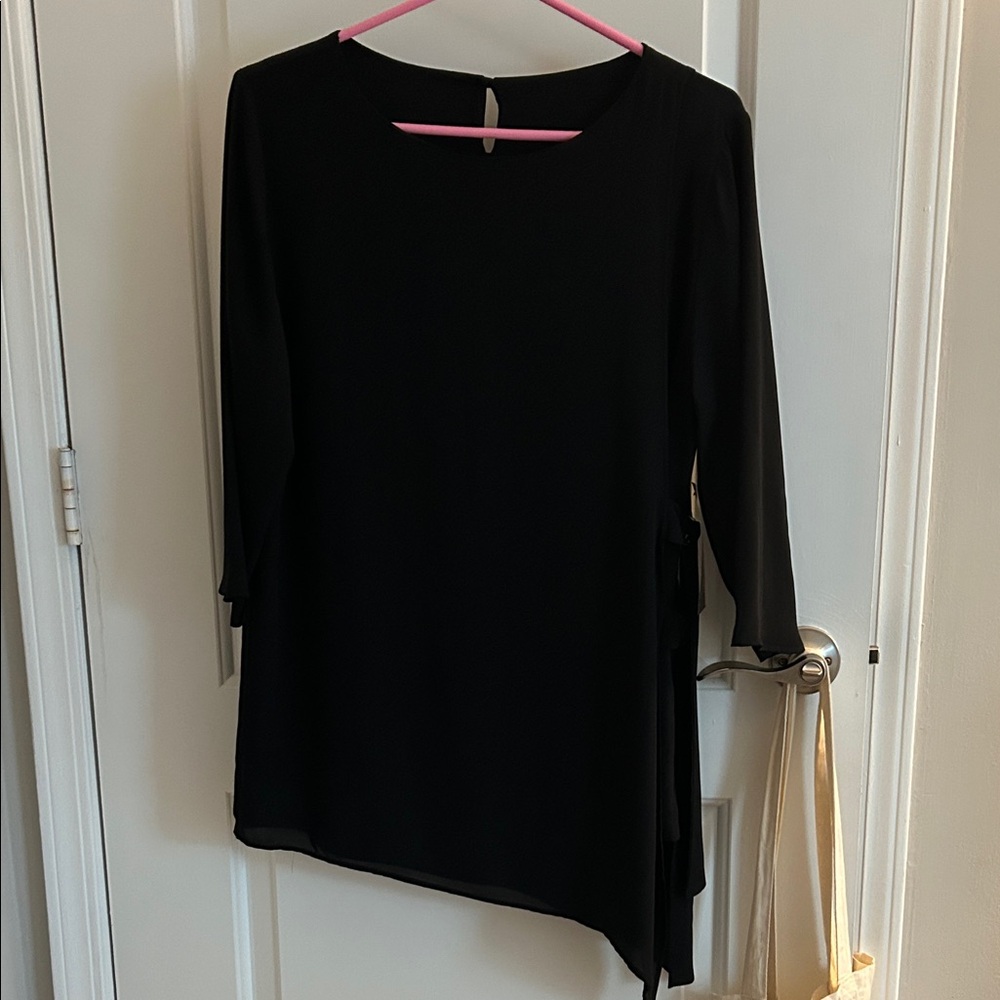 NWT Elegant Black Asymmetrical Medium Women's Top - N Touch